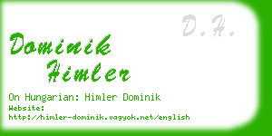 dominik himler business card
